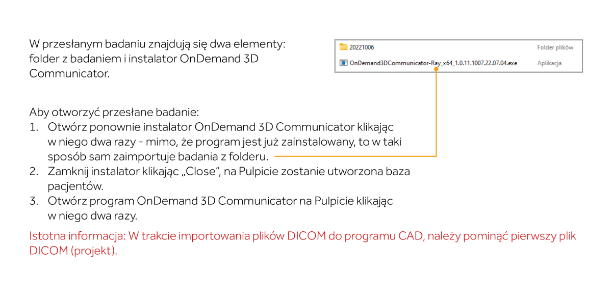 importowanie ondemand 3d communicator krok 1